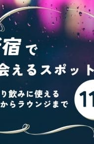 新宿で出会えるスポット11選！ひとり飲みに使えるバーからラウンジまで