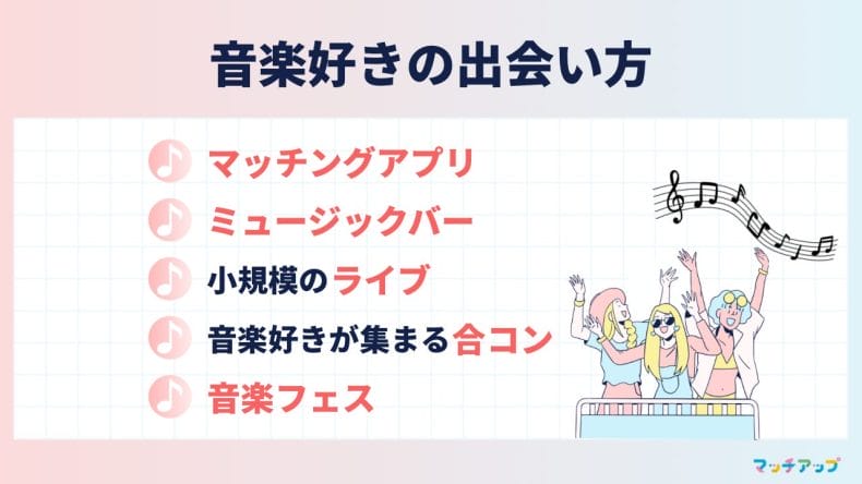 音楽好きの出会い方5選