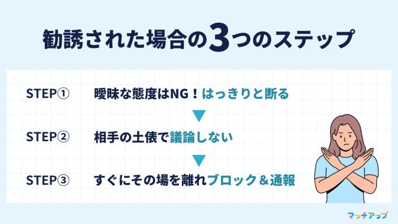 もし勧誘されたら？冷静に対処する3つのステップ