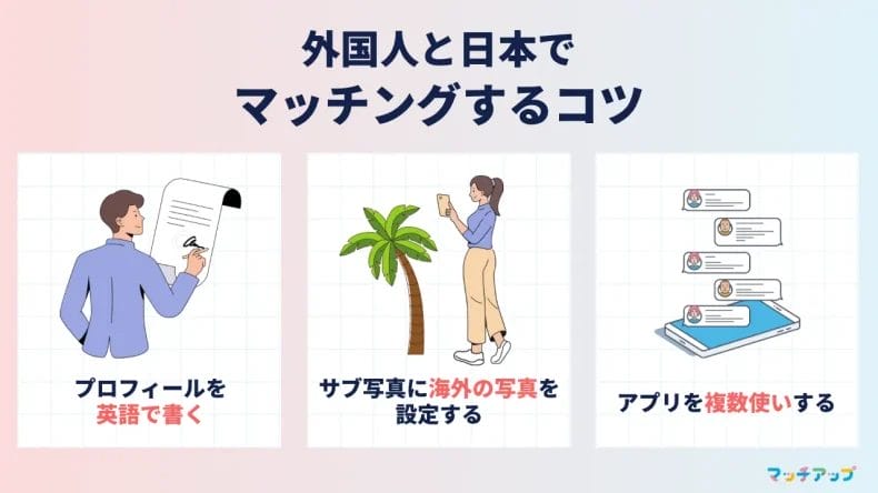 外国人と日本でマッチングするコツ3選