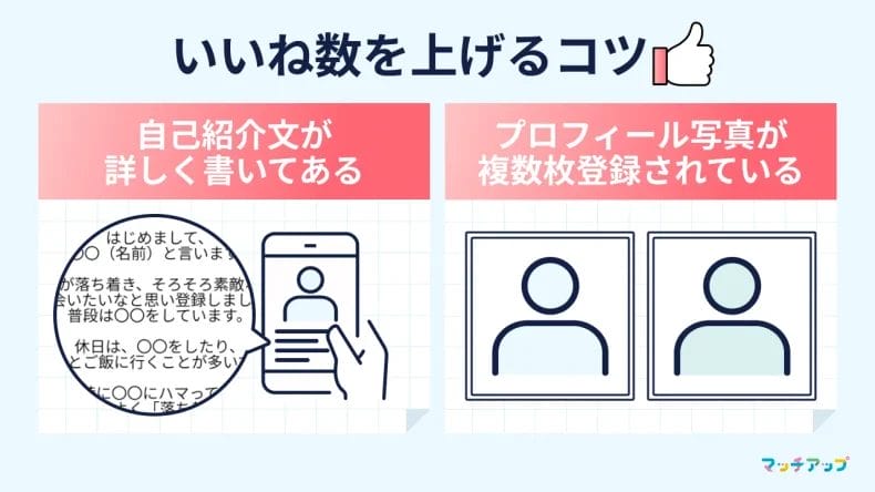 いいね数を上げるコツ！いいねが多い会員の特徴は？