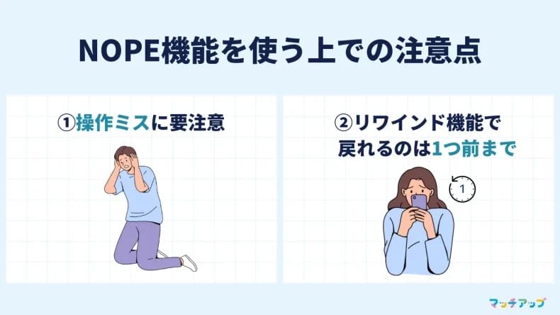 NOPE機能を使う上での注意点